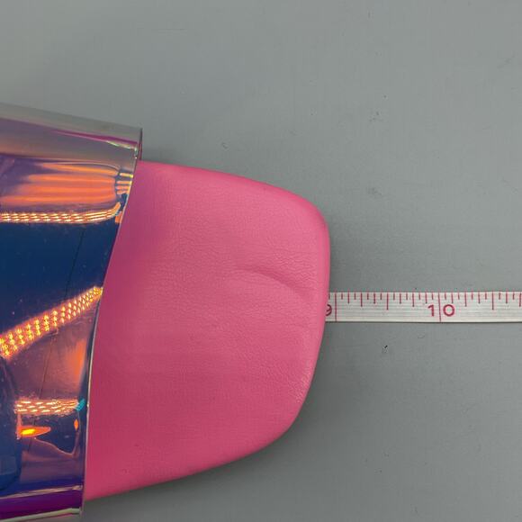 Madden Girl Women’s Rayne Iridescent Slide On Wedge Sandals Pink Size 8M - Picture 7 of 10